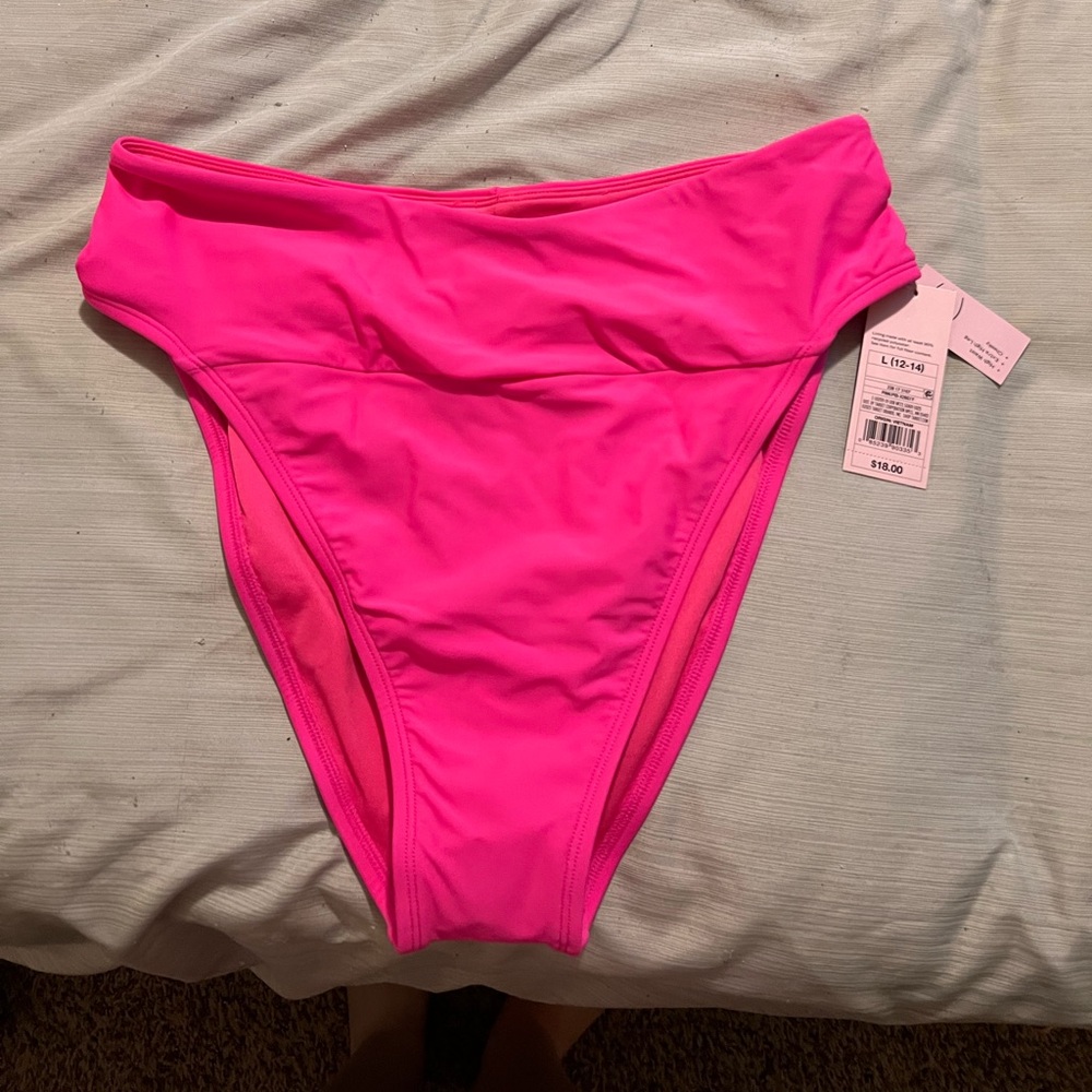 Wild fable pink high waisted bikini bottoms